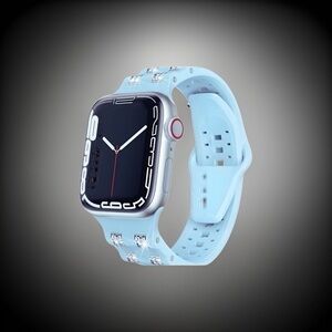 Shimmering Sky: Stylish TPU Apple Watch Band for Series 8,‎ 7, 6, SE, & Ultra